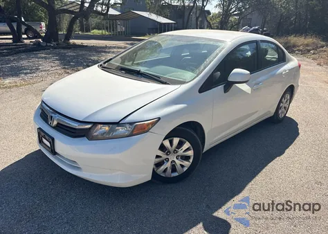 2012 Honda Civic Lx from USA, damaged, VIN 2HGFB2F59CH586797